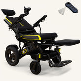 The Ultra Comfort Elite - Reclining, Long-Range, Airline Friendly Folding Power Wheelchair with Bluetooth Remote & Raised Leg Platform