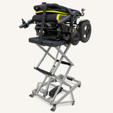 The Hercules II - 12.5kg Electric car boot hoist for folding scooters & electric wheelchairs, foot switch operated.