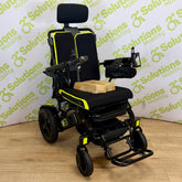 Ultra Comfort Elite 4mph Foldable Electric Reclining Wheelchair with heated seat and additional batteries and accessories.