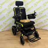 Ultra Comfort Elite 4mph Foldable Electric Reclining Wheelchair with heated seat and additional batteries and accessories.