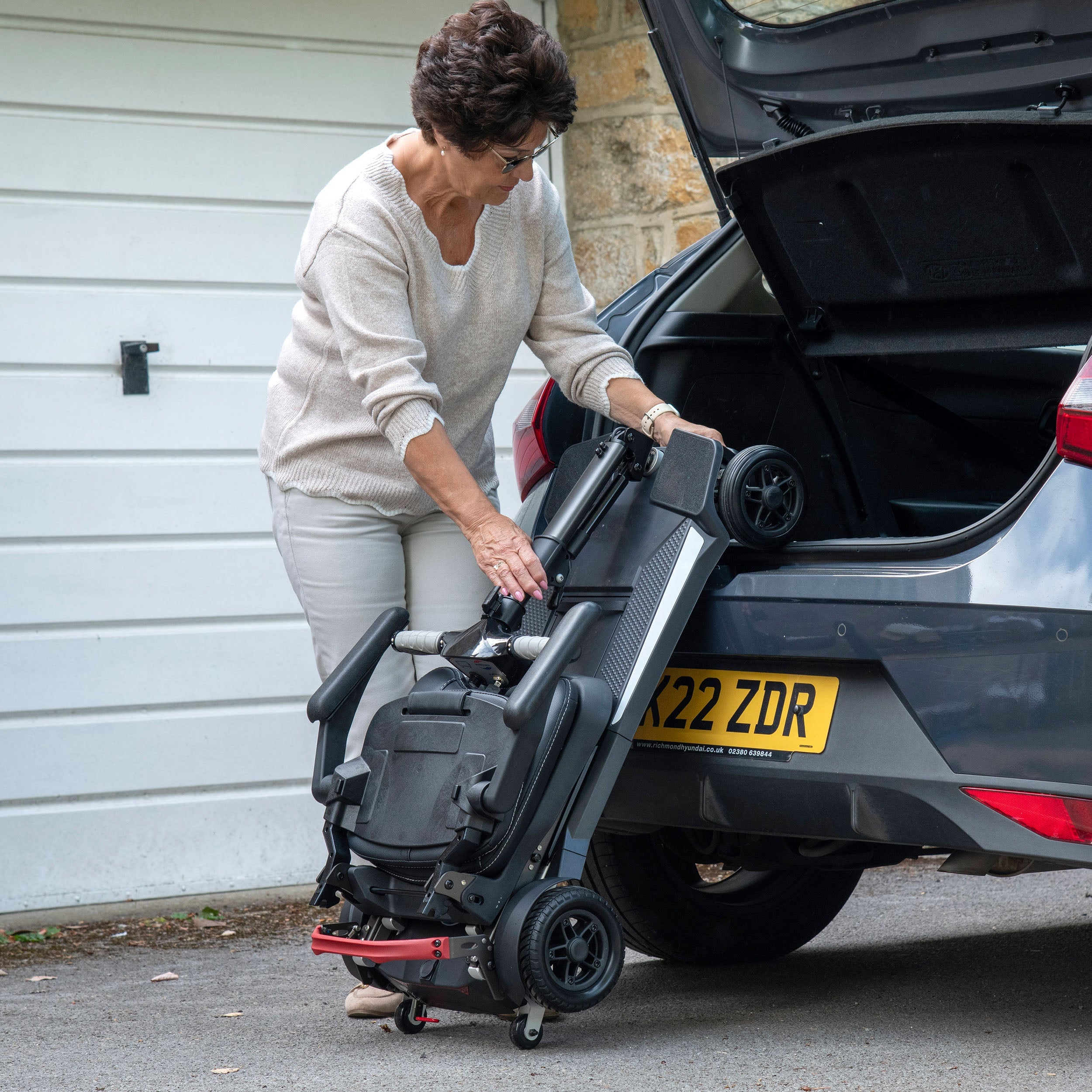 The Fold Flat - Lightweight Folding Boot Scooter