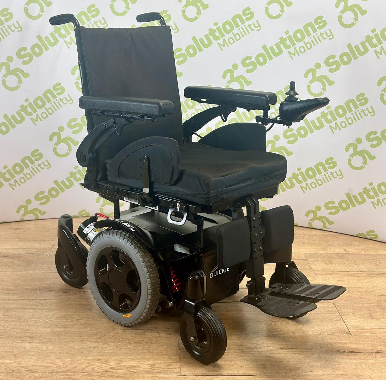 Quickie Salsa M2 Mini 4mph Powerchair - Narrow Mid Wheel Drive Electric Wheelchair Centre Footplate Adjustable Suspension