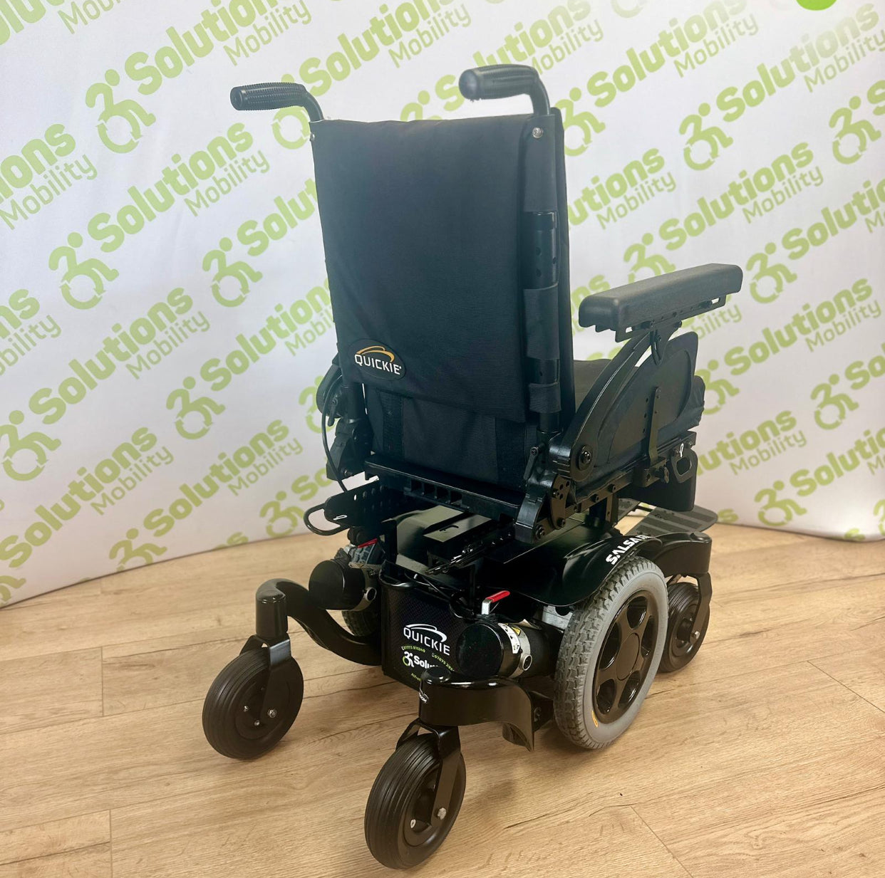 Quickie Salsa M2 Mini 4mph Powerchair - Narrow Mid Wheel Drive Electric Wheelchair Centre Footplate Adjustable Suspension