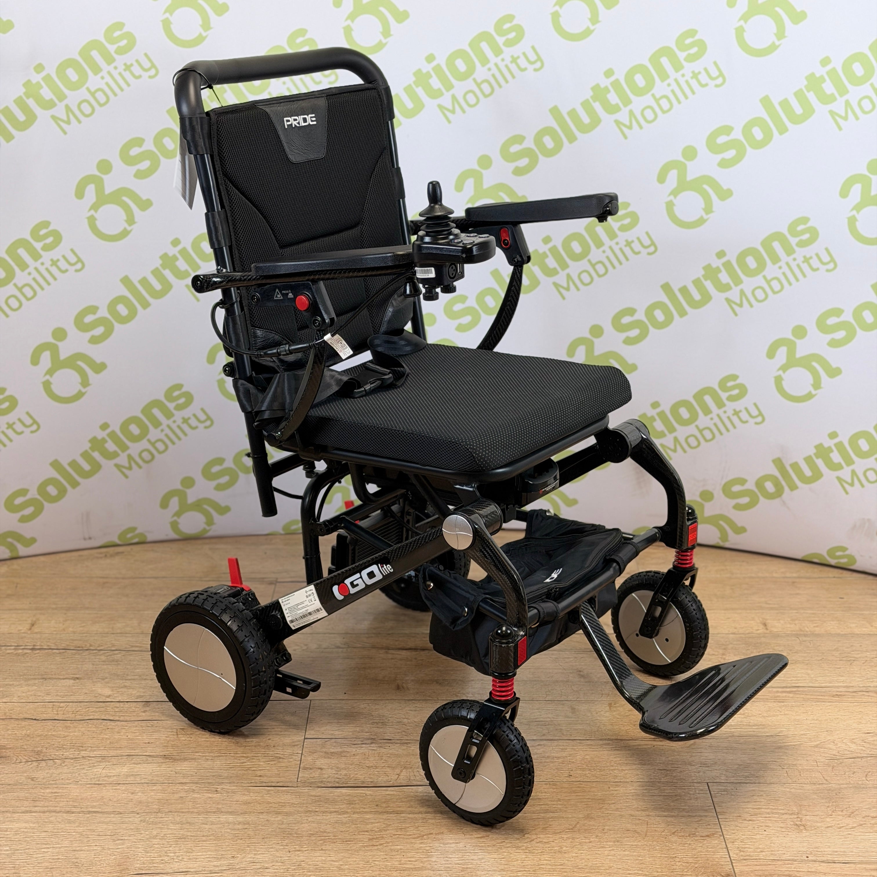 Pride I Go Lite Carbon 4MPH Transportable Foldable Wheelchair