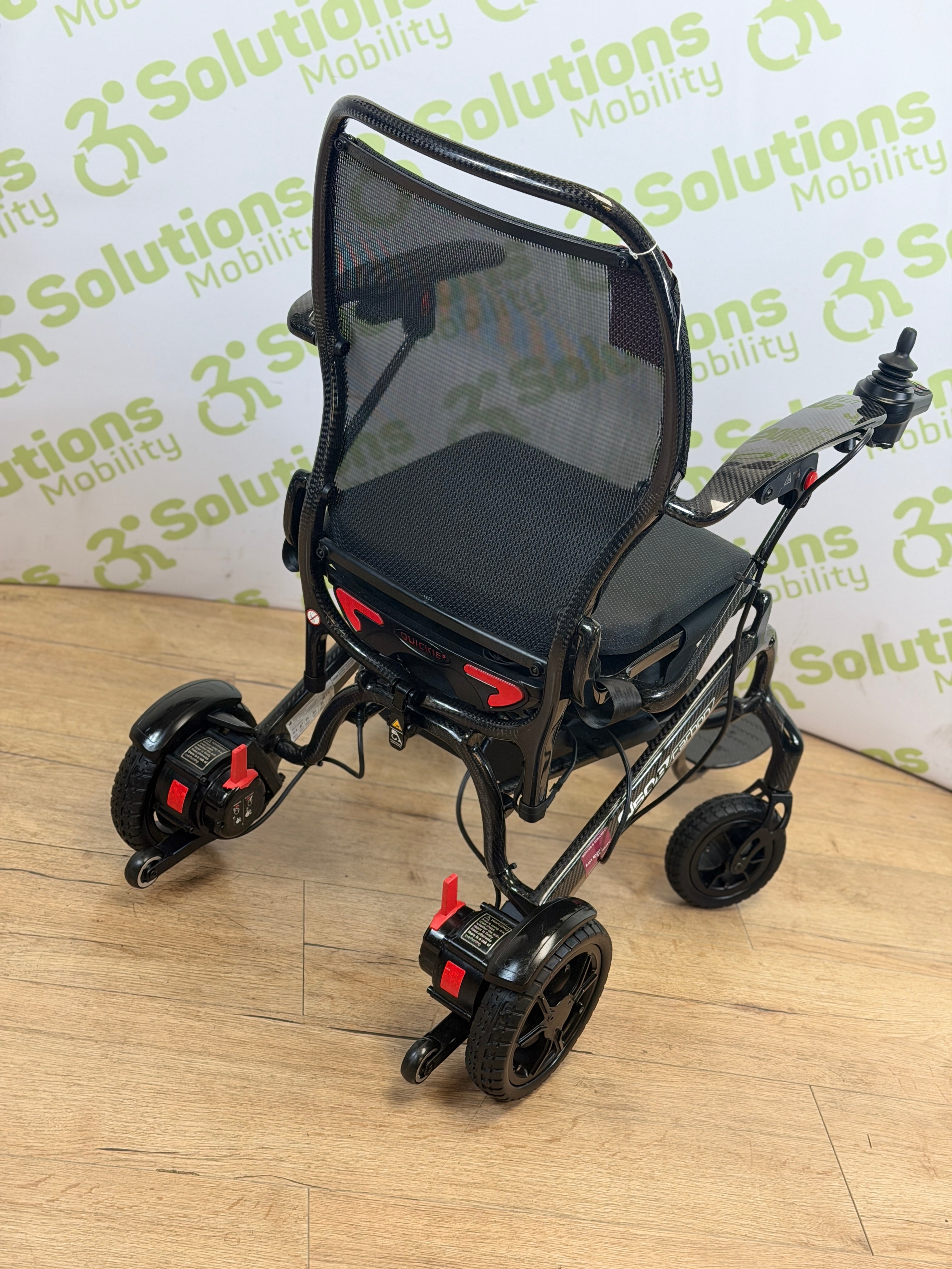 Quickie Q50r Carbon 4mph Folding Transportable Electric Lithium Battery Powerchair