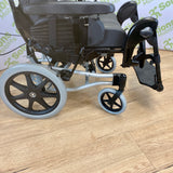 Invacare Rea Azalea Assist Attendant Wheelchair - Adjustable Tilting Reclining Manual Wheelchair with Elevating Leg Rests