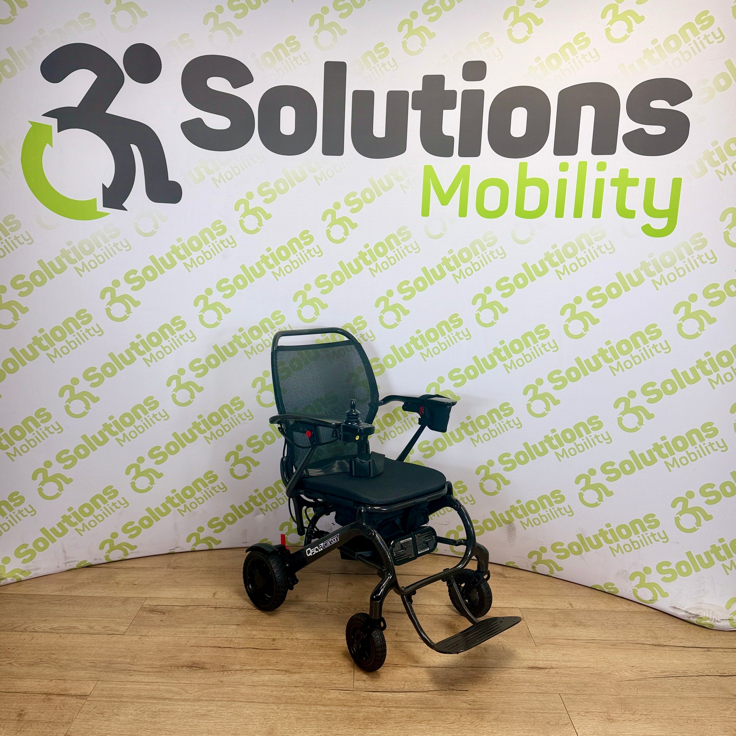 Quickie Q50r Carbon 4mph Folding Transportable Electric TESTED Lithium Battery Powerchair