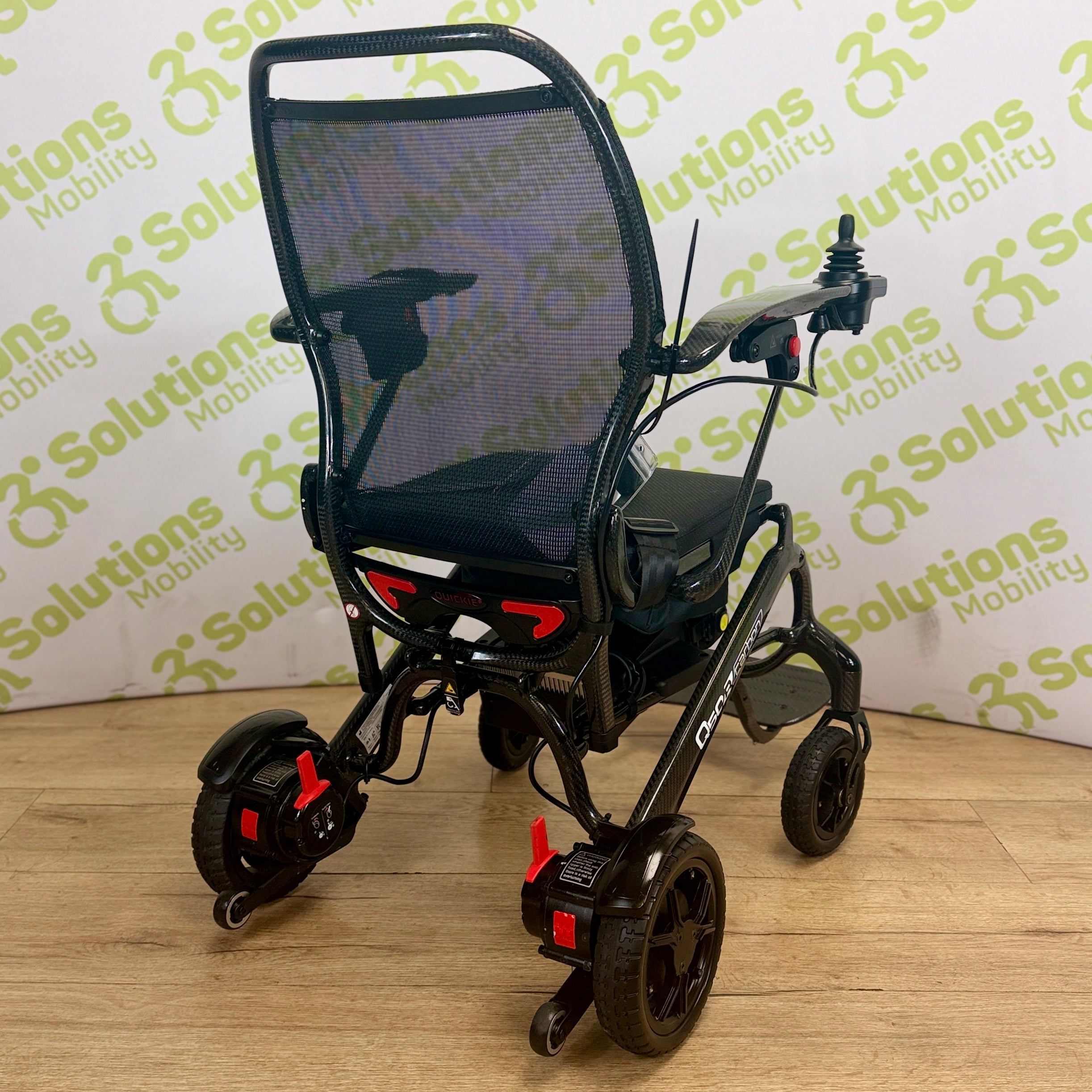 Quickie Q50r Carbon 4mph Folding Transportable Electric TESTED Lithium Battery Powerchair