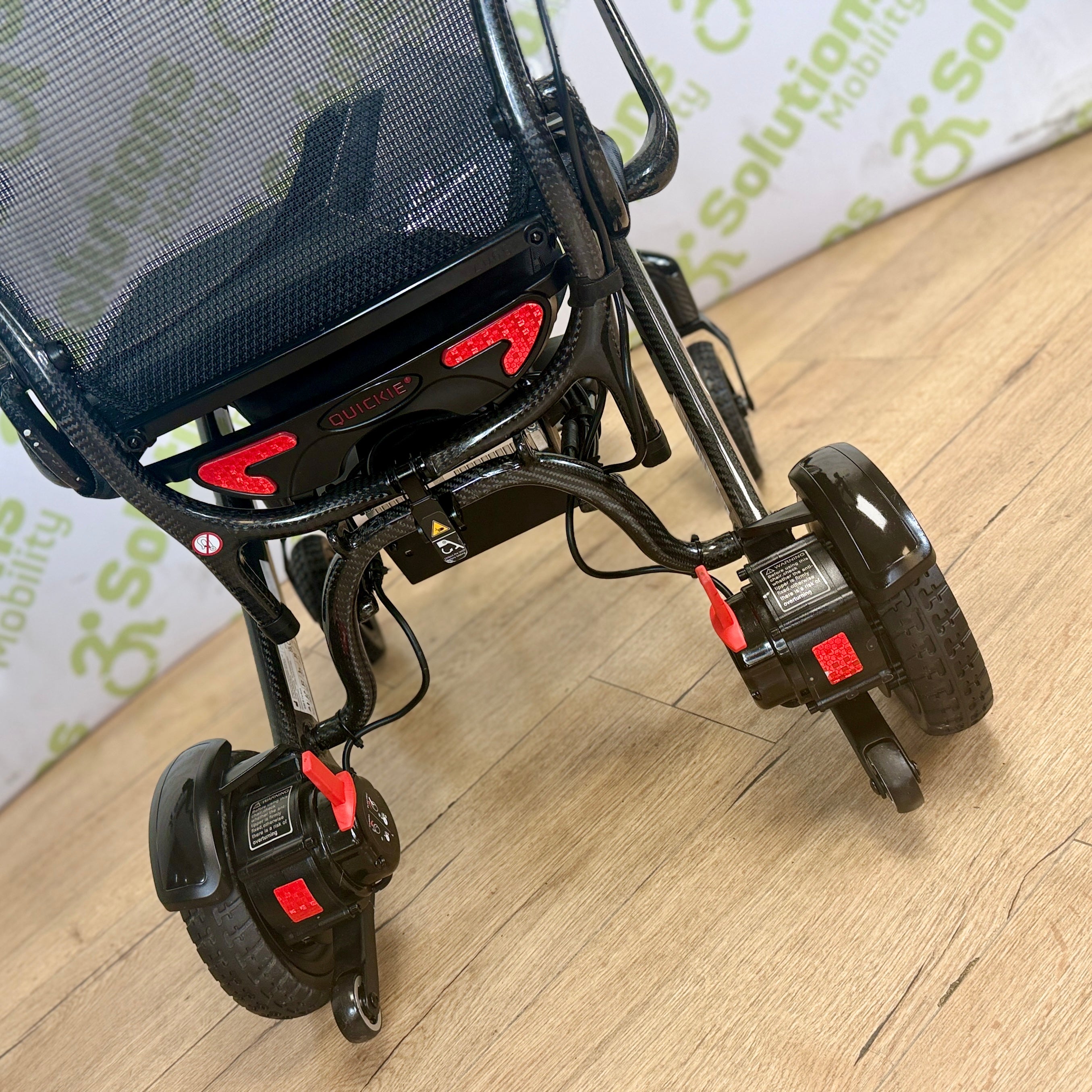Quickie Q50r Carbon 4mph Folding Transportable Electric TESTED Lithium Battery Powerchair