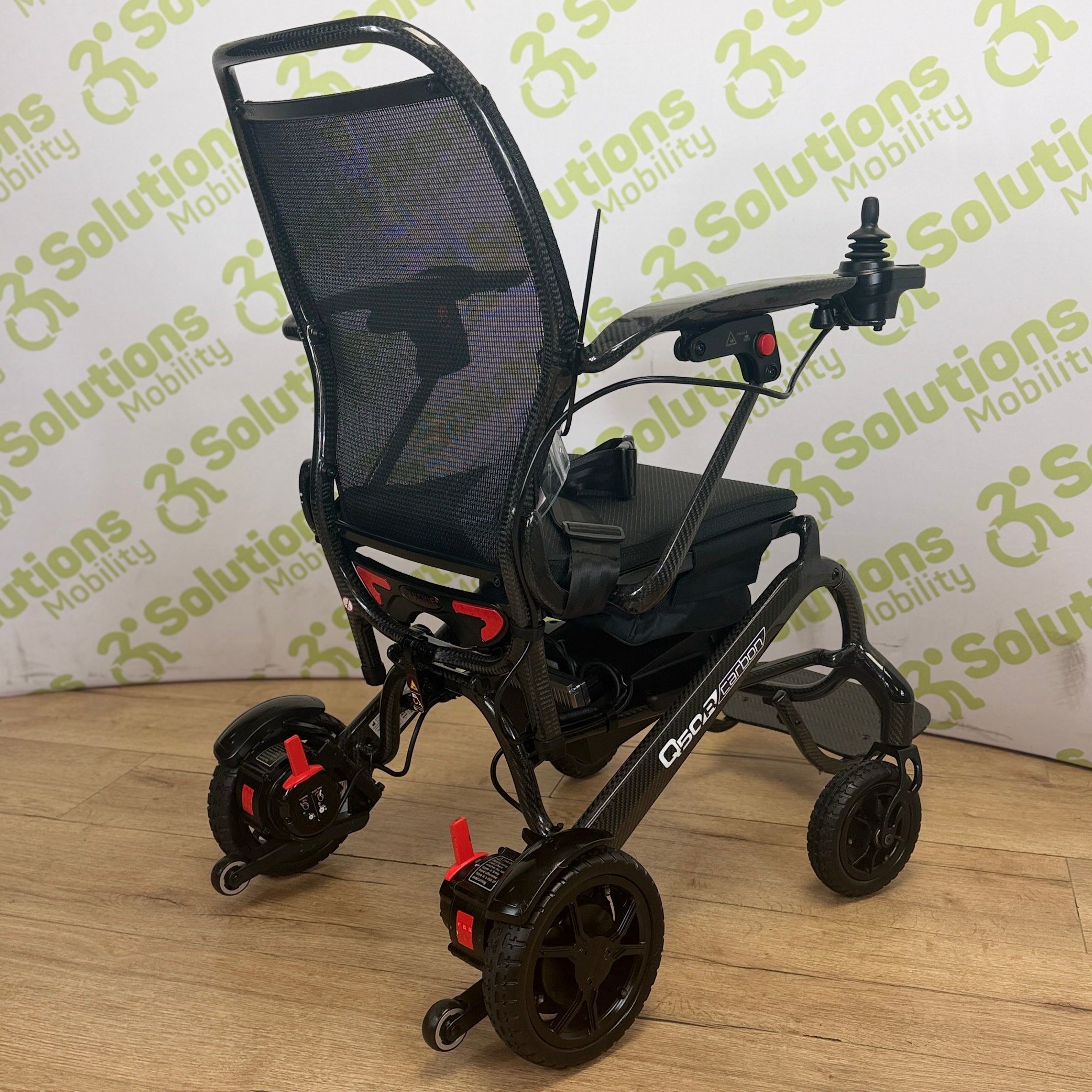 Quickie Q50r Carbon 4mph Folding Transportable Electric TESTED Lithium Battery Powerchair