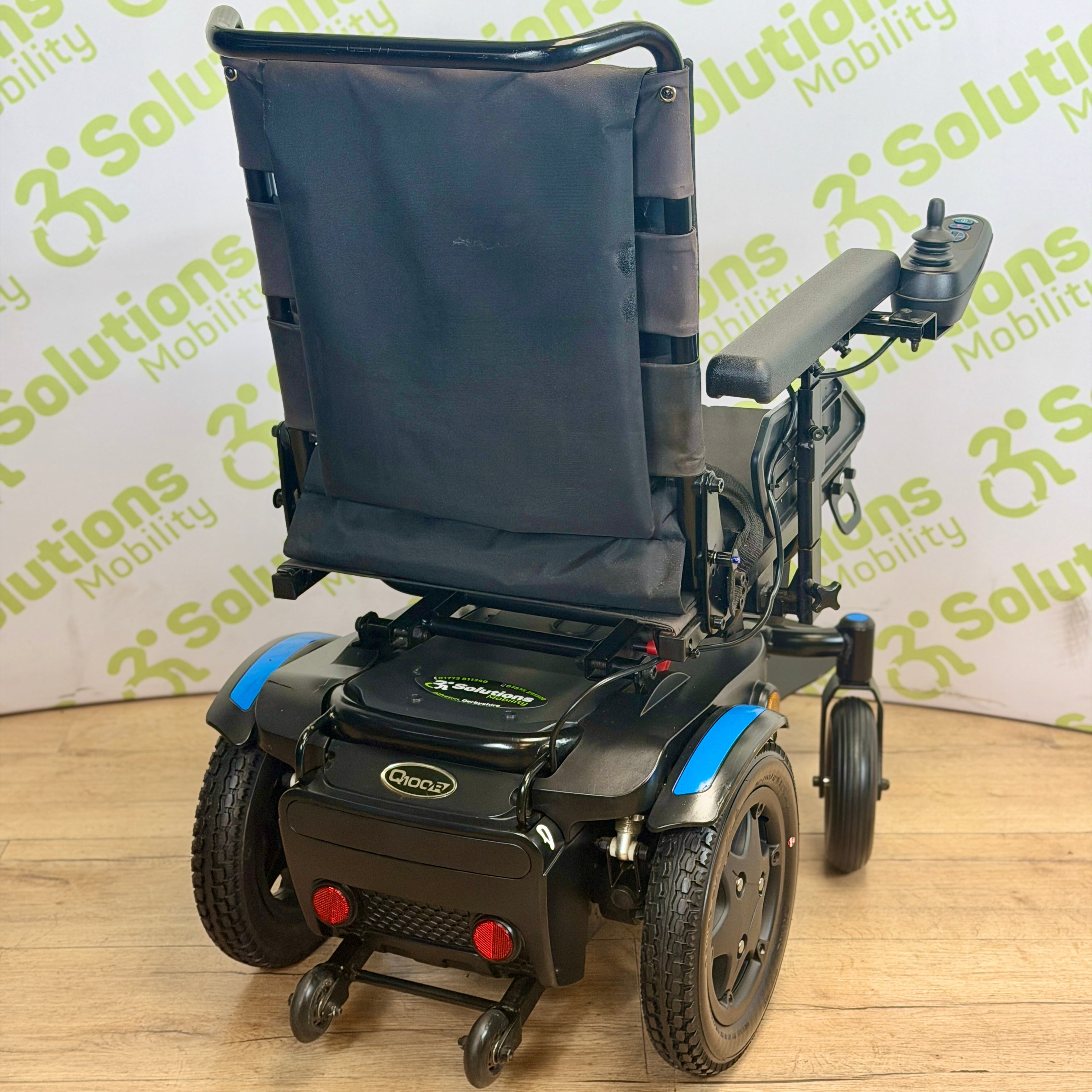Quickie Q100R Powerchair - Narrow 4mph Rear Wheel Drive