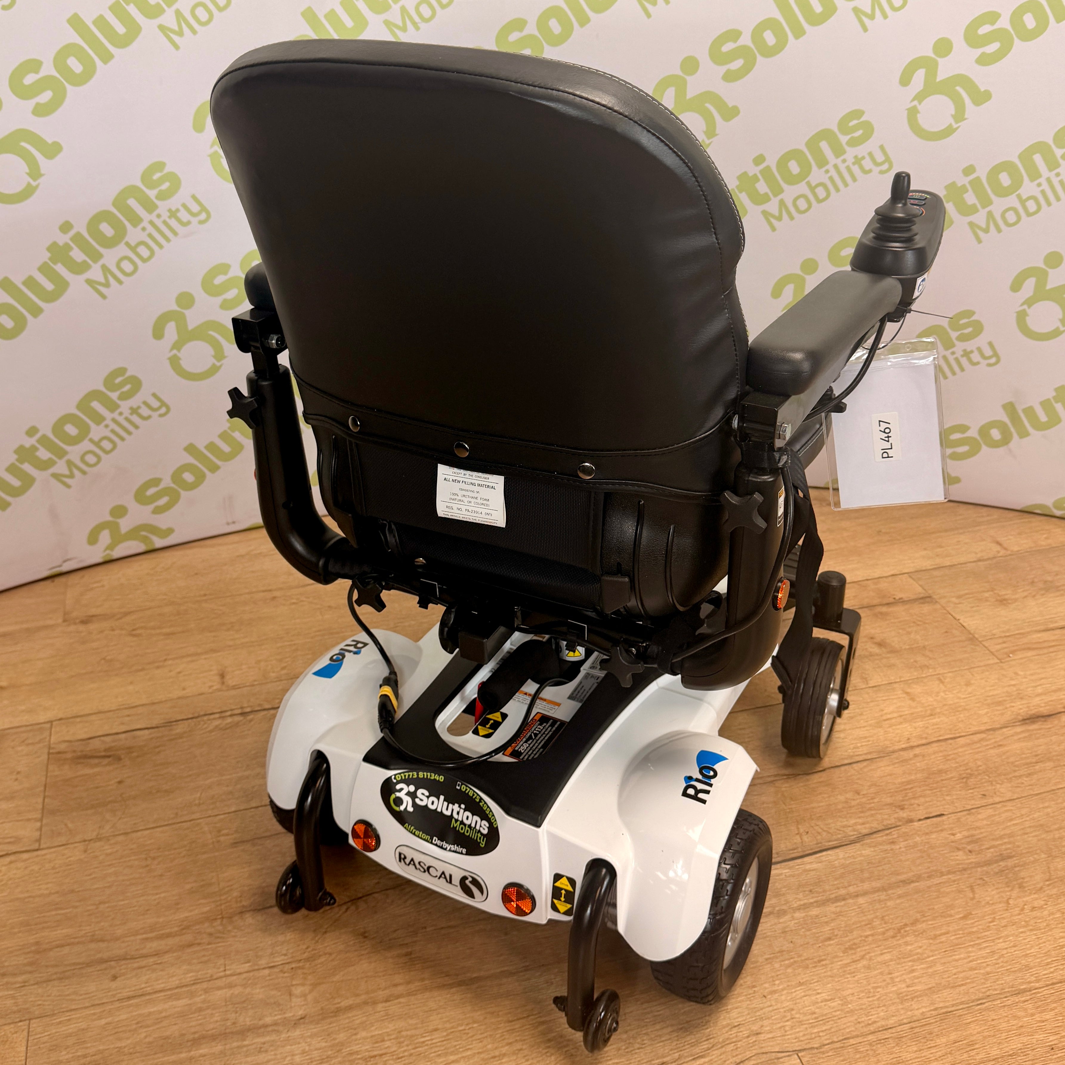 Rascal RIO 4mph Mid Wheel Drive Electric Mobility  Powerchair