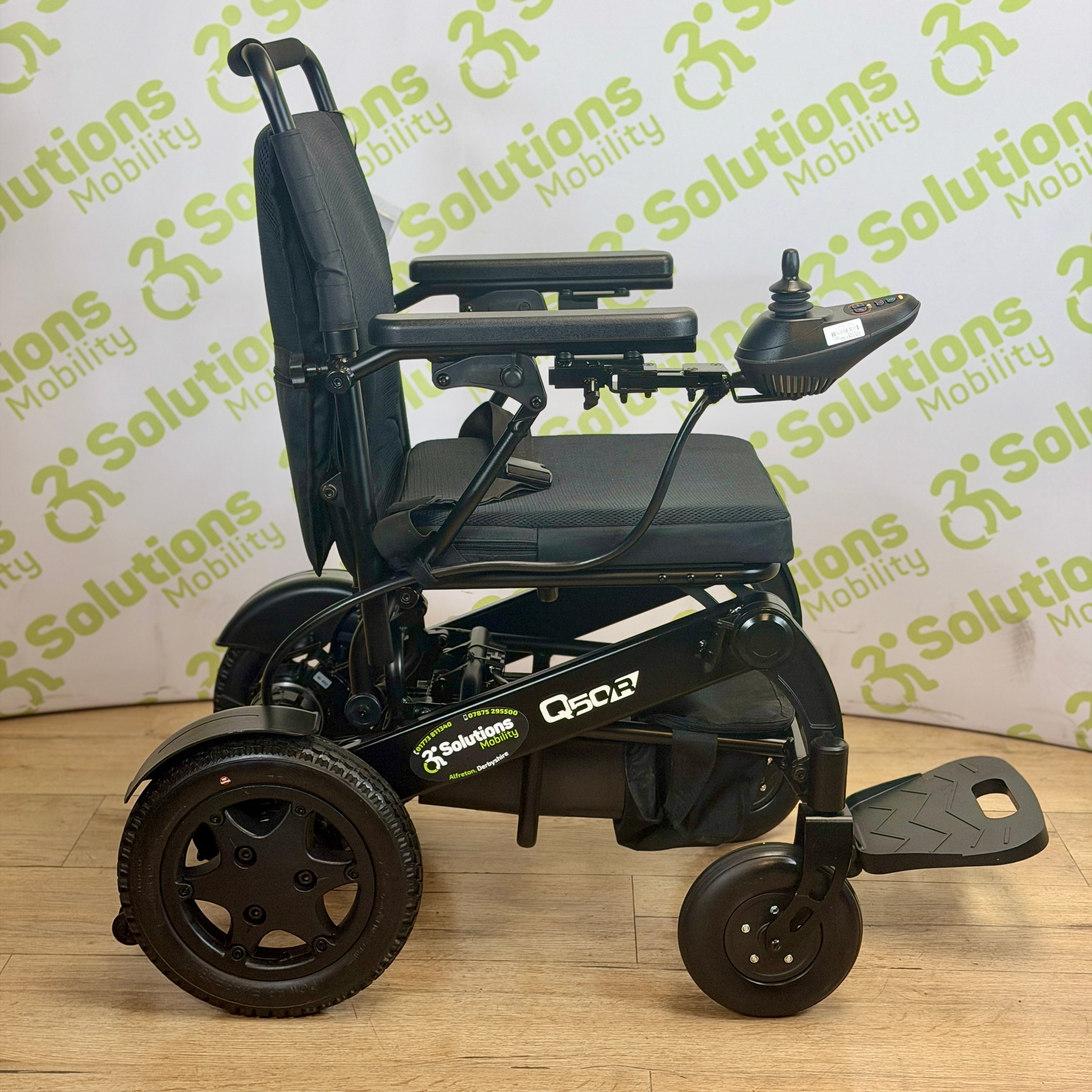 Quickie Q50r 4mph Folding Transportable Electric TESTED Lithium Battery Powerchair