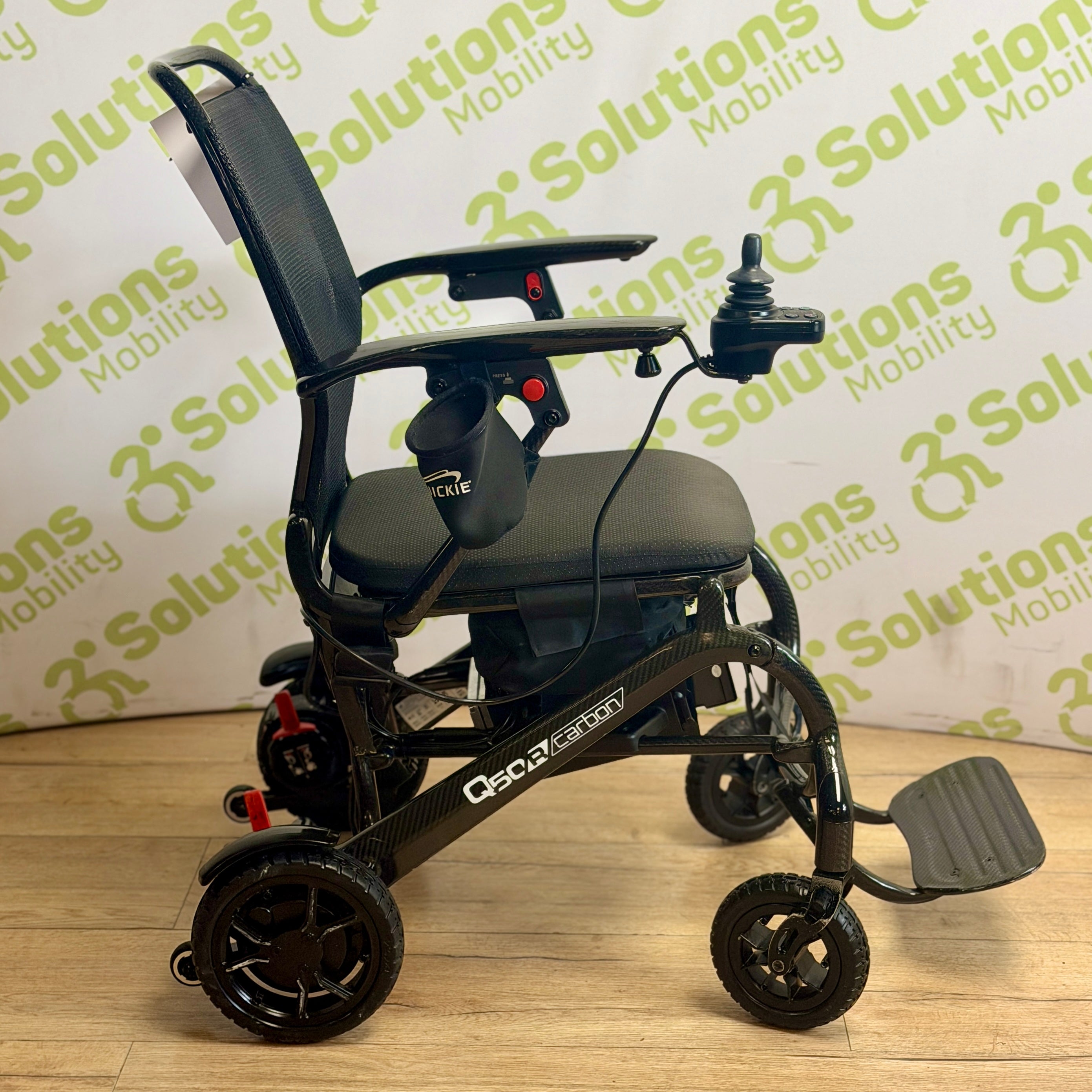 Quickie Q50r Carbon 4mph Folding Transportable Electric Lithium Battery Powerchair
