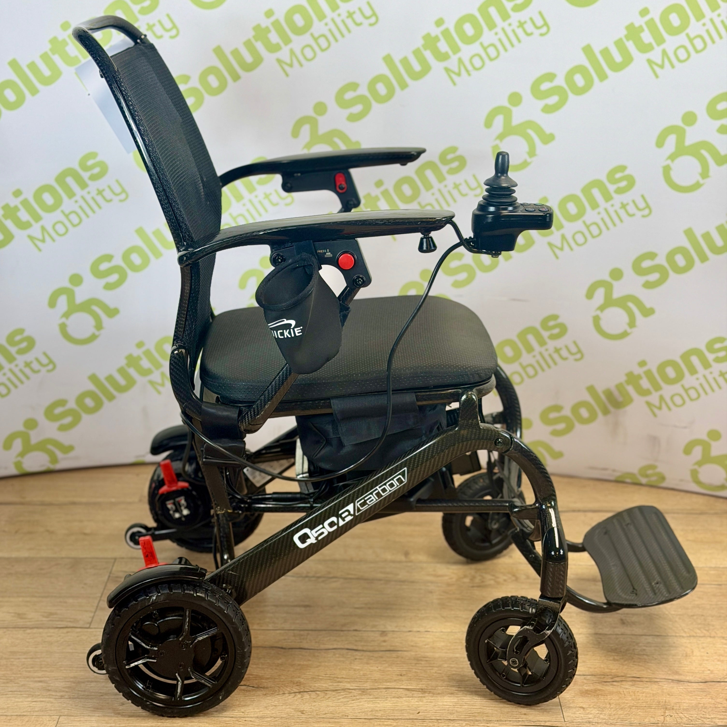 Quickie Q50r Carbon 4mph Folding Transportable Electric Lithium Battery Powerchair