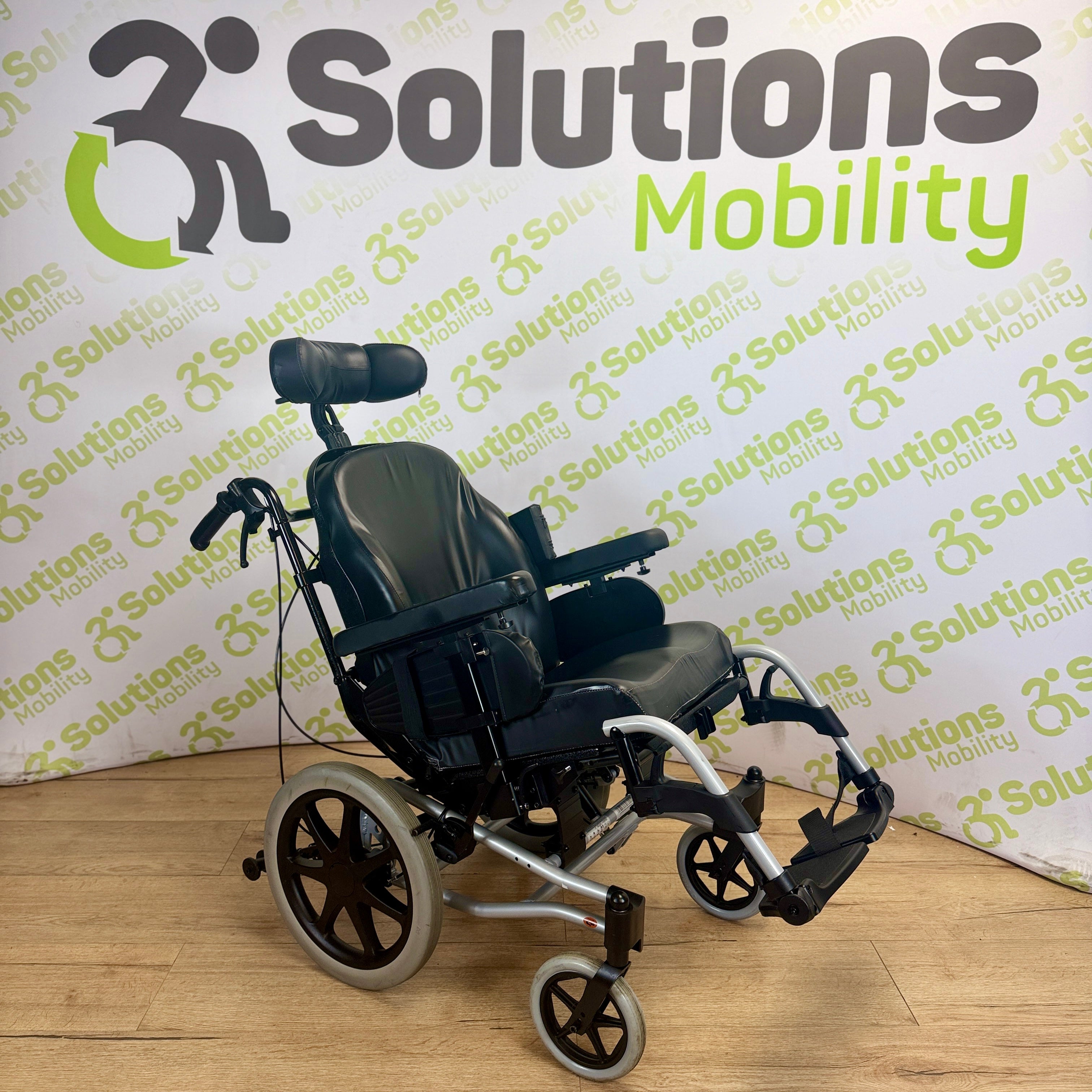 Sunrise Medical Breezy Relax 2 Attendant Wheelchair - Adjustable Tilting Reclining Manual Wheelchair with Elevating Leg Rests