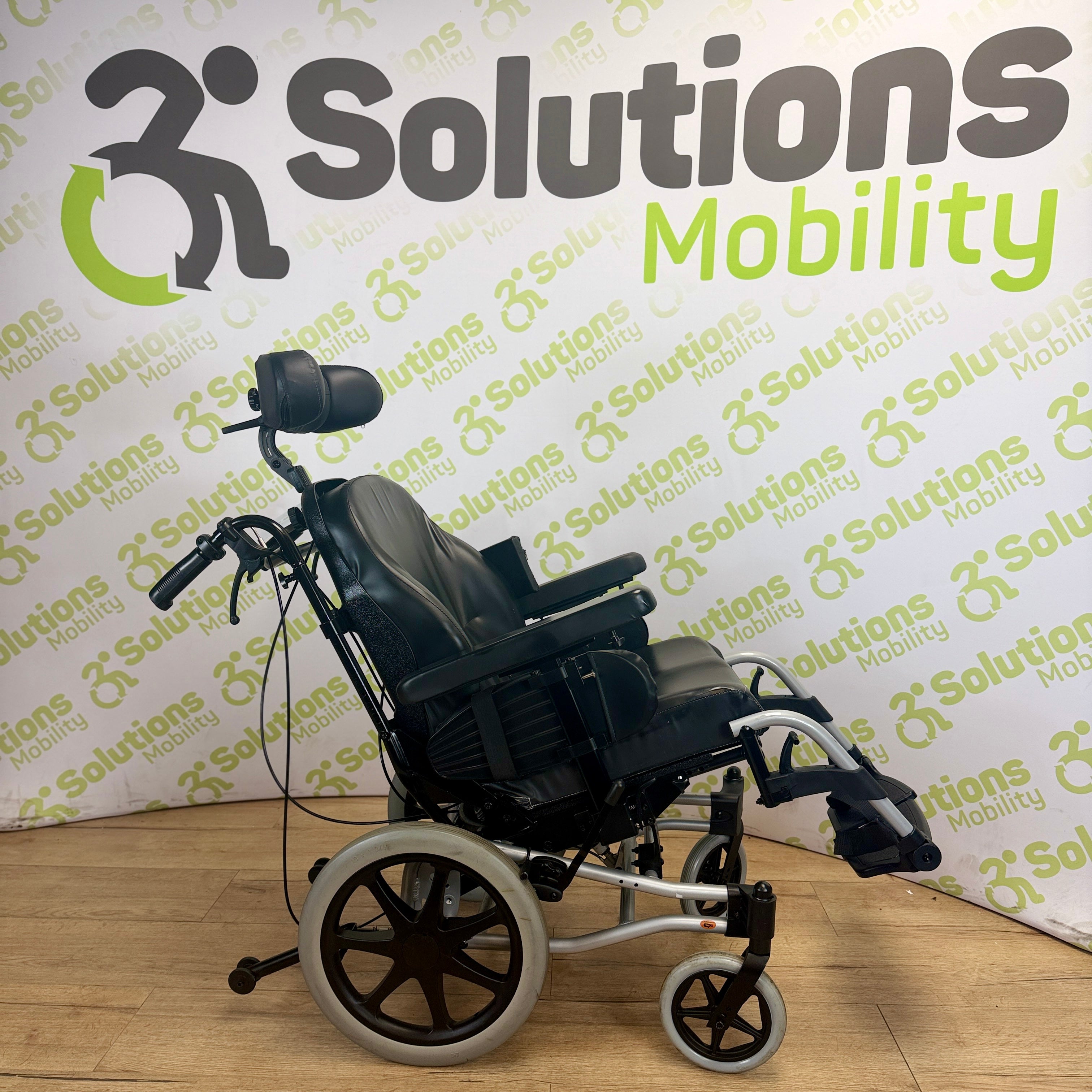 Sunrise Medical Breezy Relax 2 Attendant Wheelchair - Adjustable Tilting Reclining Manual Wheelchair with Elevating Leg Rests