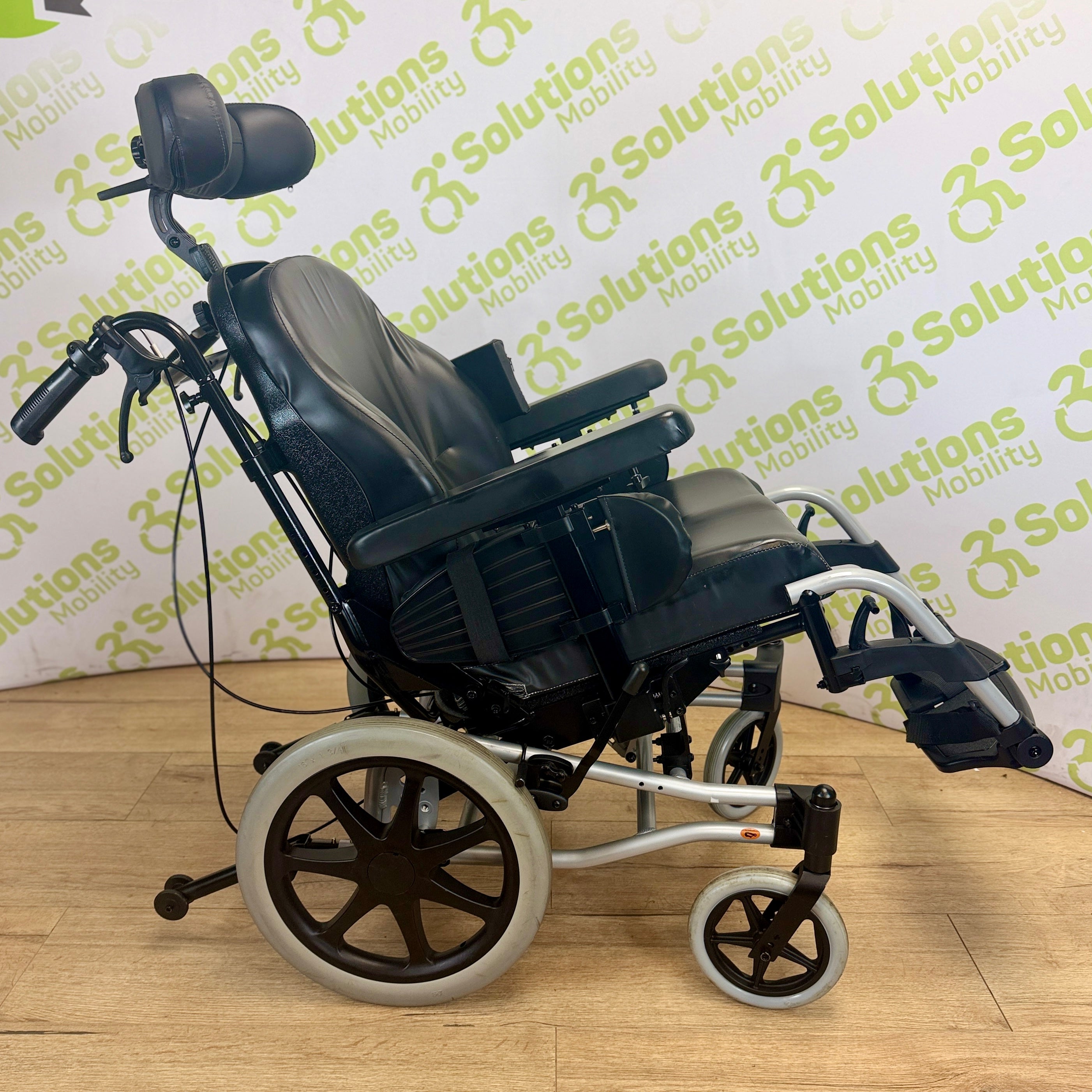 Sunrise Medical Breezy Relax 2 Attendant Wheelchair - Adjustable Tilting Reclining Manual Wheelchair with Elevating Leg Rests