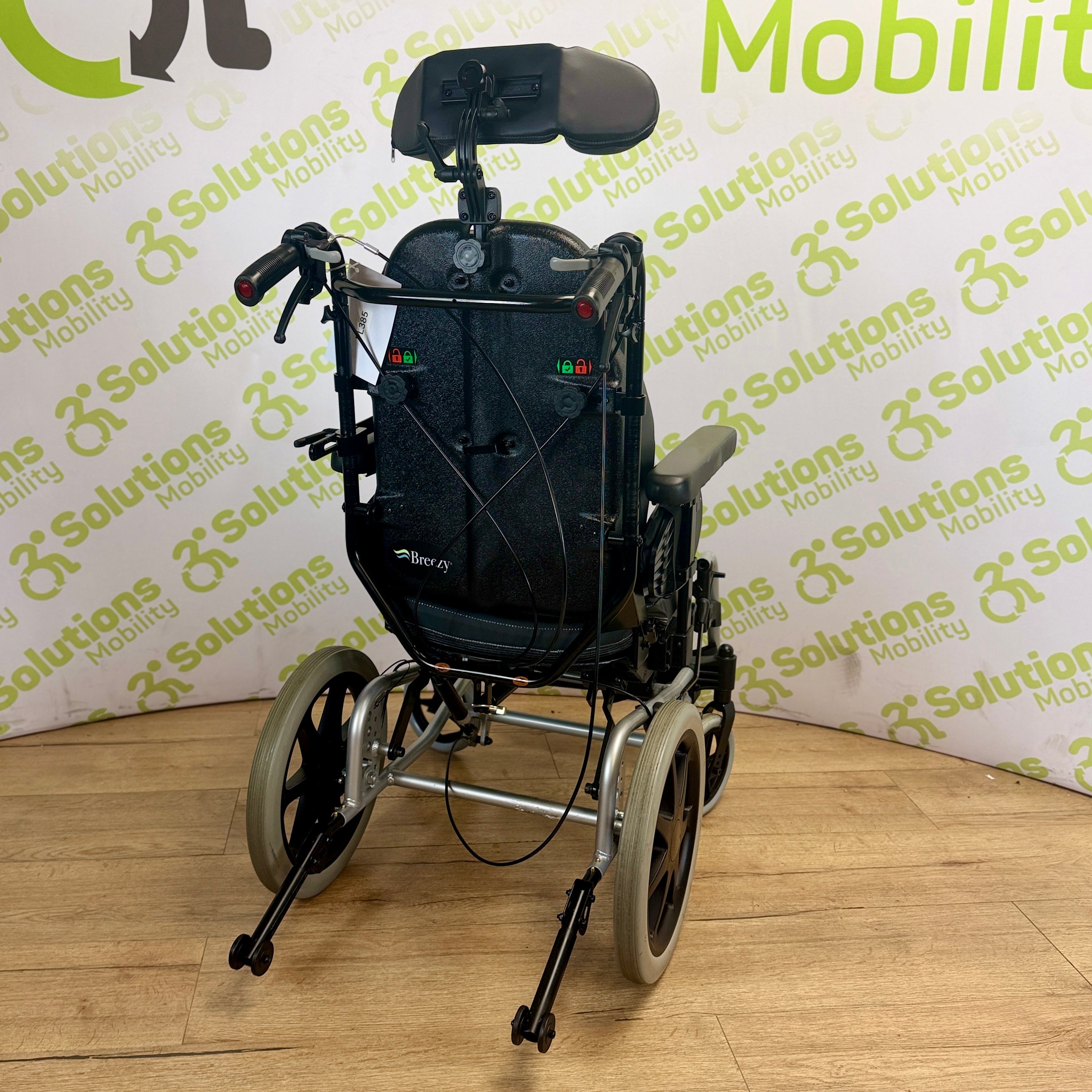 Sunrise Medical Breezy Relax 2 Attendant Wheelchair - Adjustable Tilting Reclining Manual Wheelchair with Elevating Leg Rests