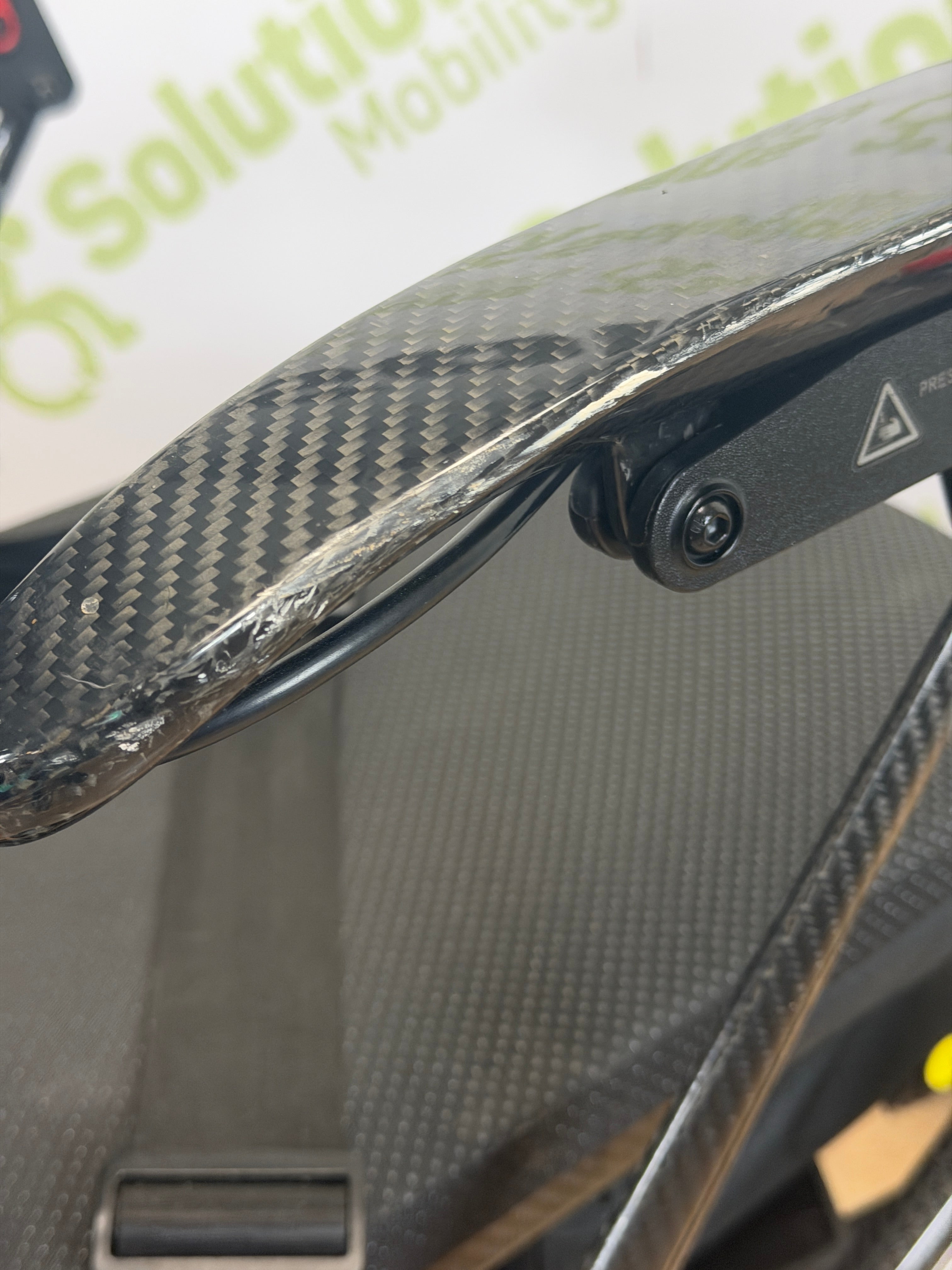 Quickie Q50r Carbon 4mph Folding Transportable Electric Tested Lithium Battery