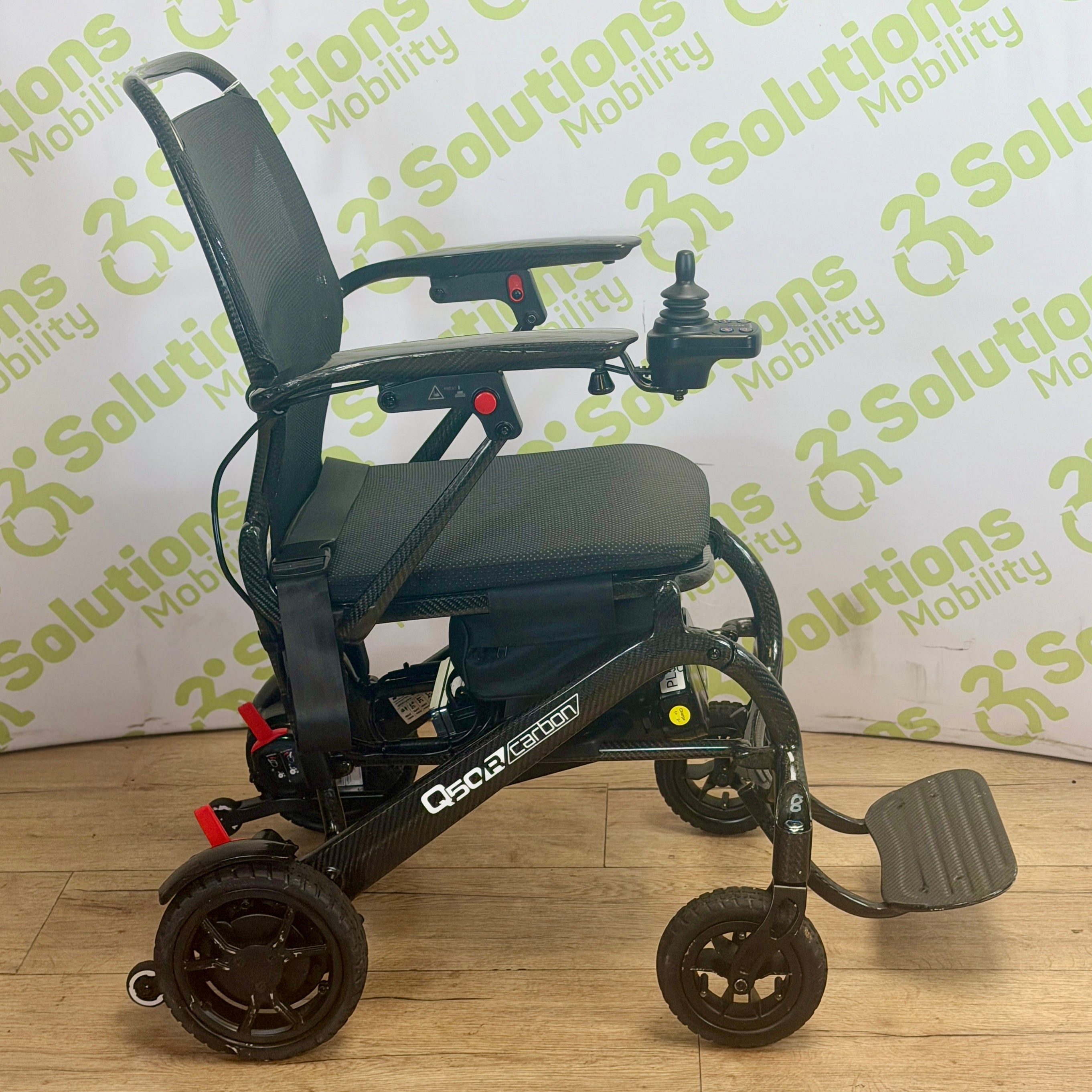 Quickie Q50r Carbon 4mph Folding Transportable Electric Tested Lithium Battery